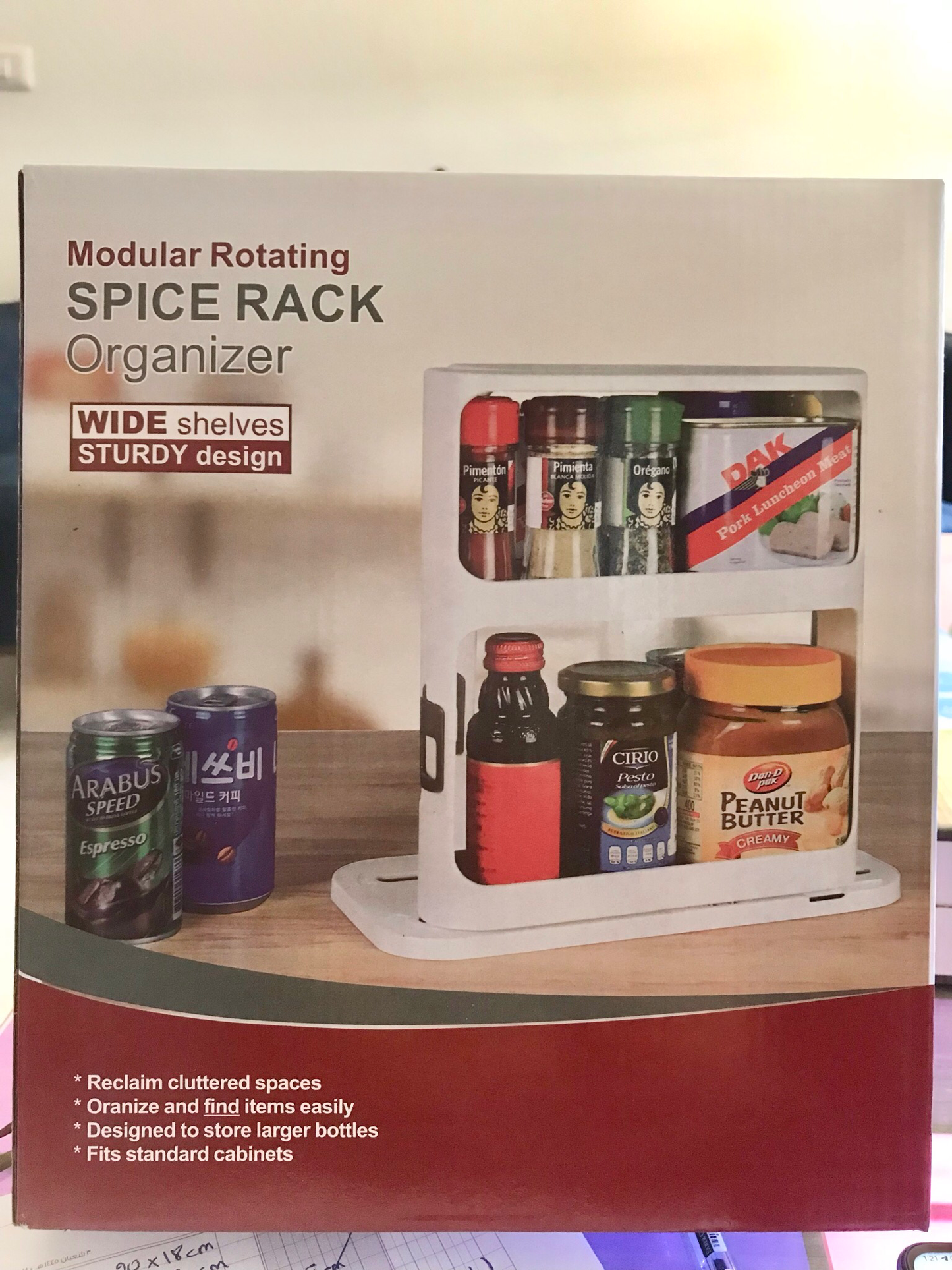 Pull-Type Spice Rack