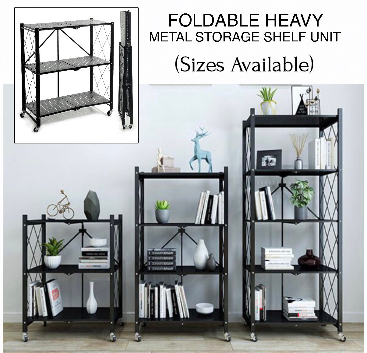 Foldable Shelf Unit (5-Tier)