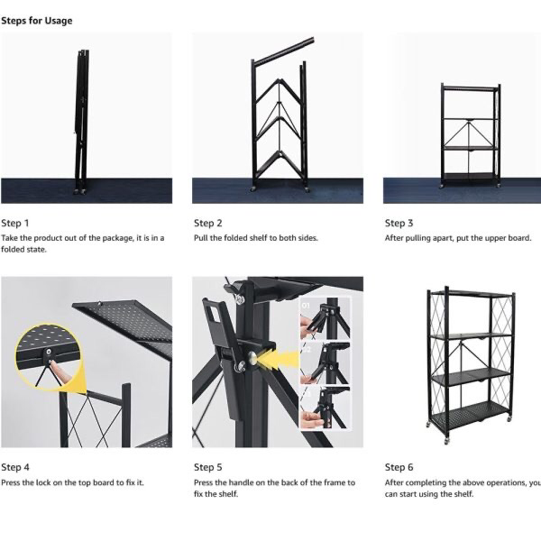 Foldable Shelf Unit (5-Tier)