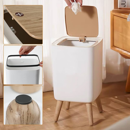 Push Up Lid Trashbin (Square)