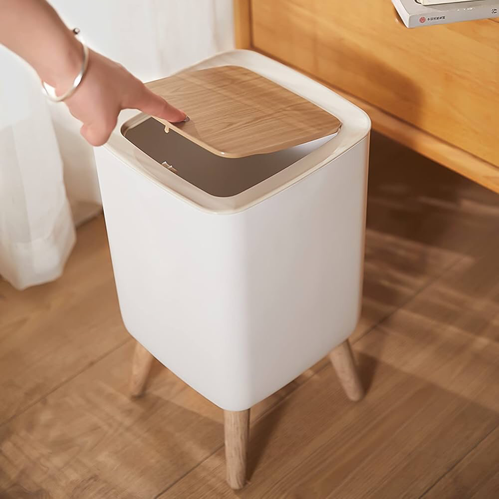 Push Up Lid Trashbin (Square)