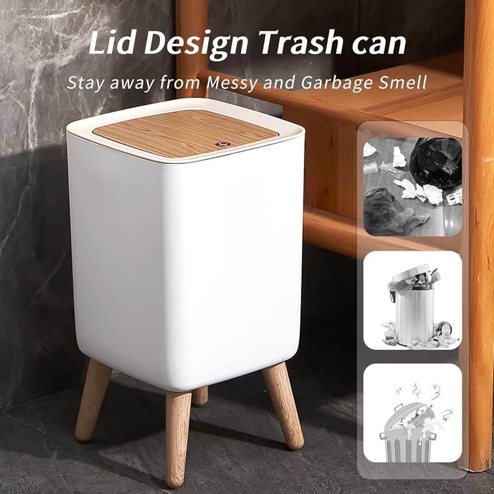 Push Up Lid Trashbin (Square)