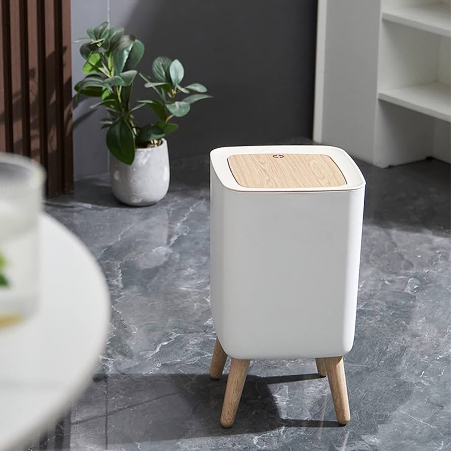 Push Up Lid Trashbin (Square)