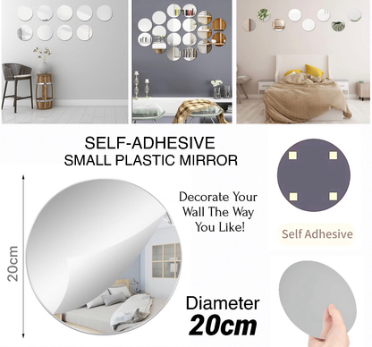 Round Mirror Sheet 20cm (860-16)