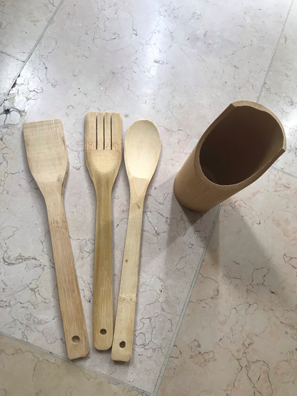 Bamboo Utensils Set