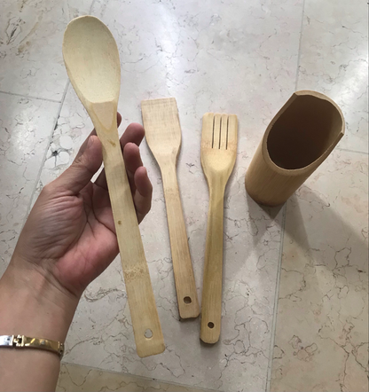 Bamboo Utensils Set