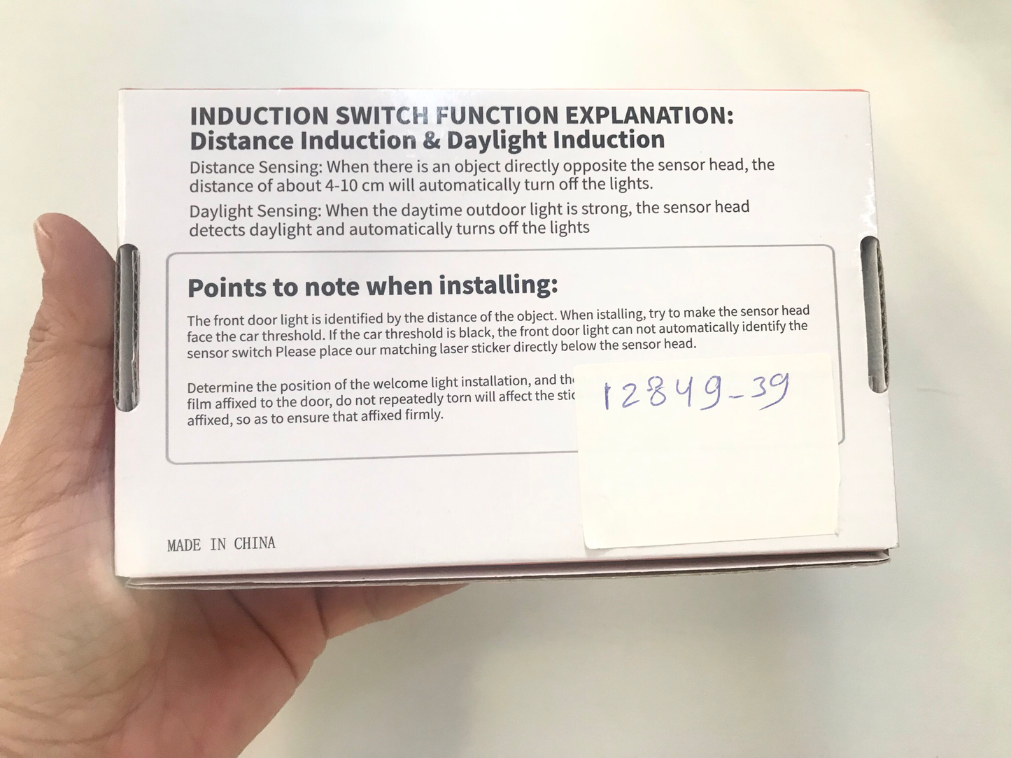 Sensor Car Door Lights