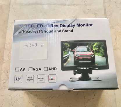 7” Display Monitor