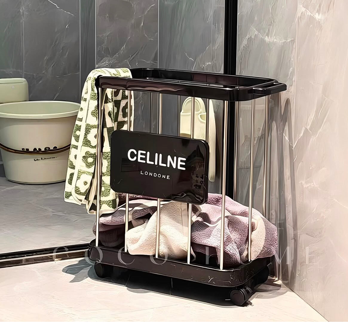 Laundry Cart - Black (12557-14)