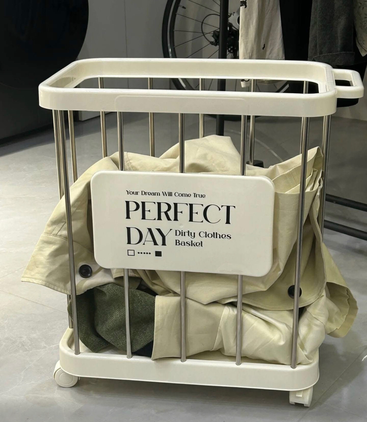 Laundry Cart - Beige (12557-13)