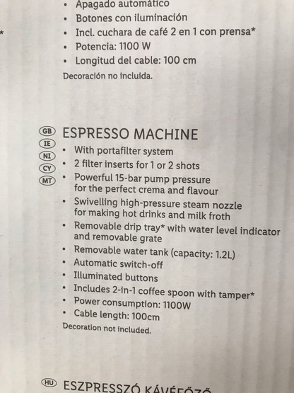 Espresso Machine
