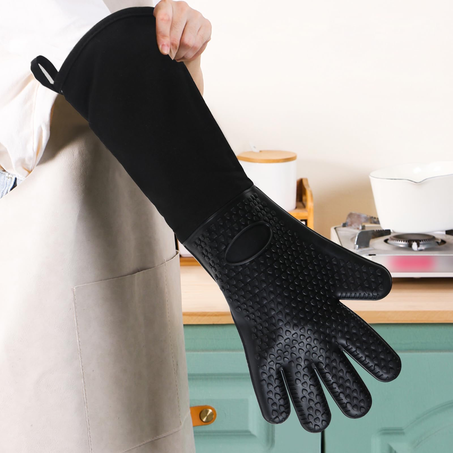 Extra Long Oven Mitt