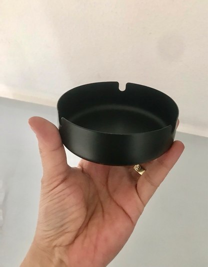 Black Metal Ashtray