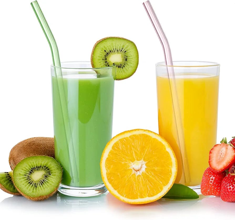 Colorful Glass Straws