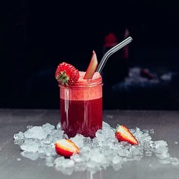 Clear Glass Straws