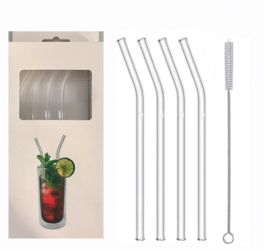 Clear Glass Straws