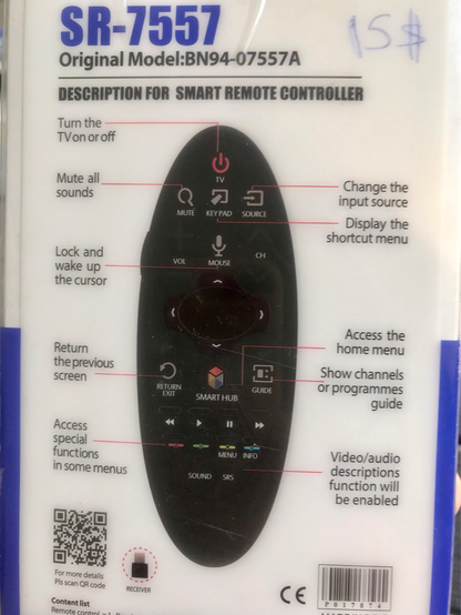 Smart TV Remote Control (SR-7557)