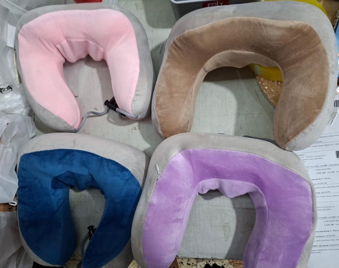 U-Shaped Massage Pillow- Pink