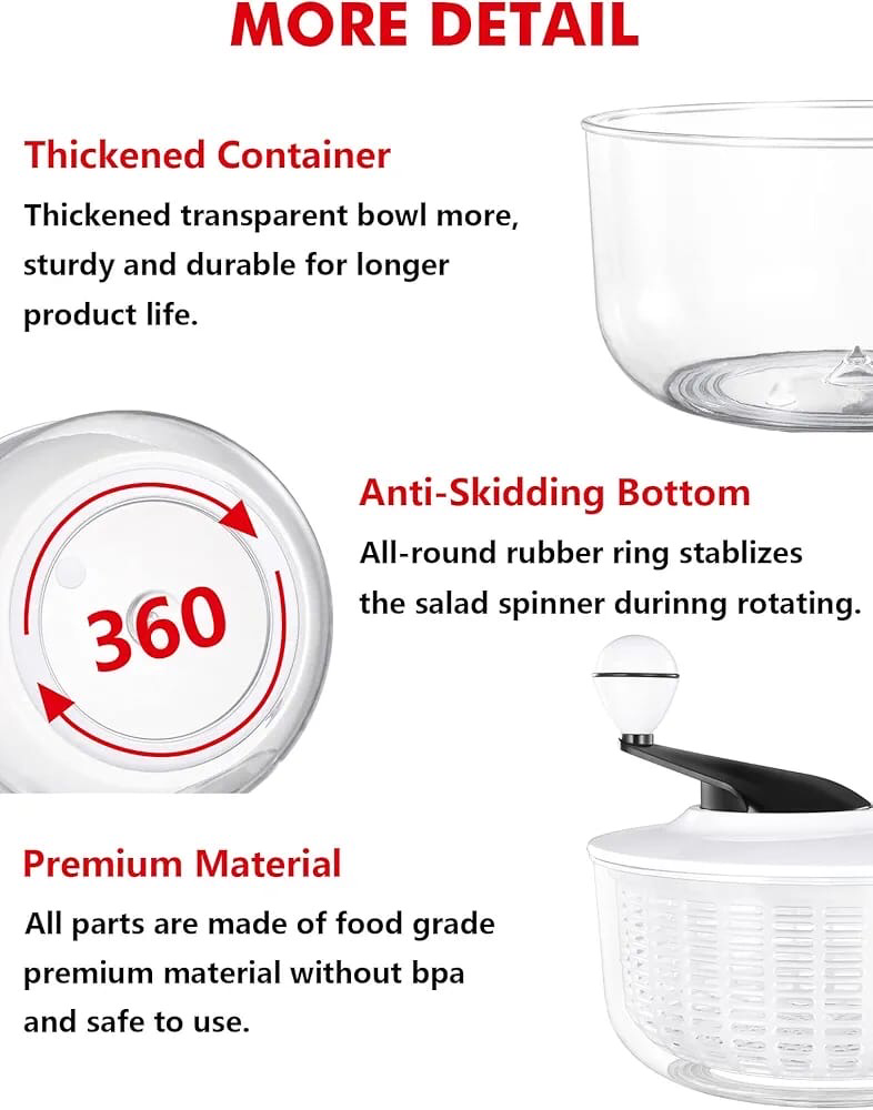 5L Salad Spinner