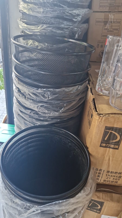Metal Trash Bin