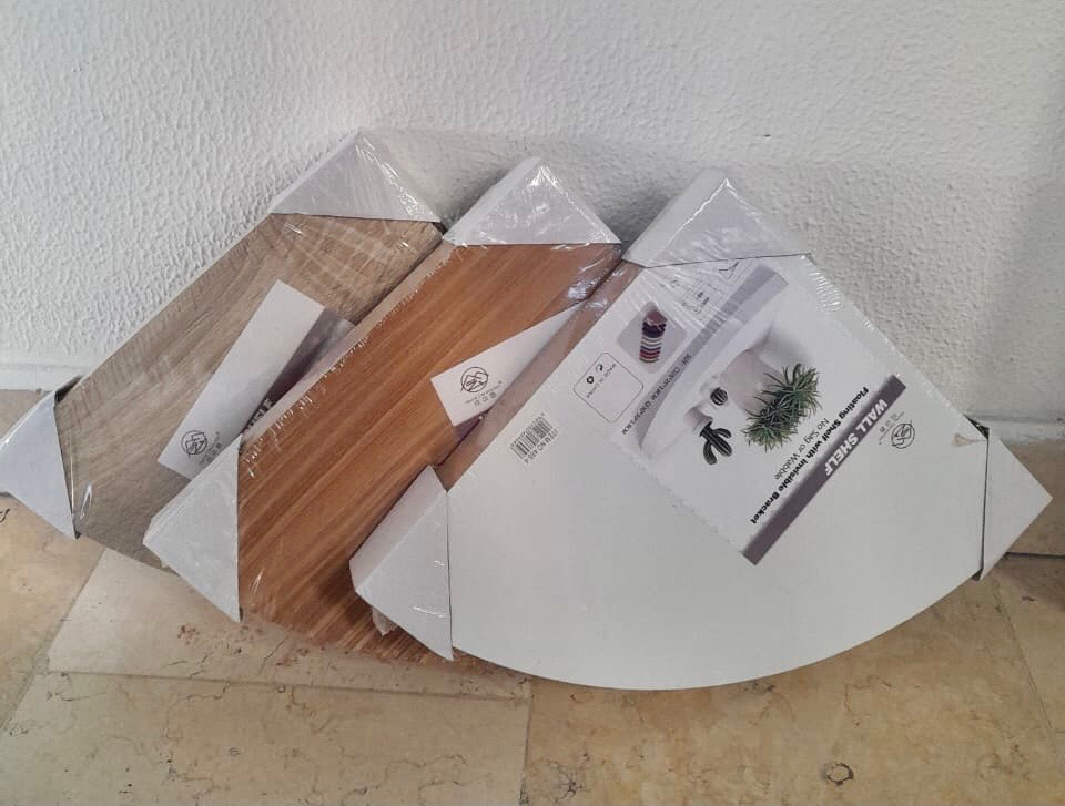 Floating Corner Shelf (486-4)