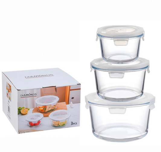 3-Pcs Glass Bowls (MA-647)