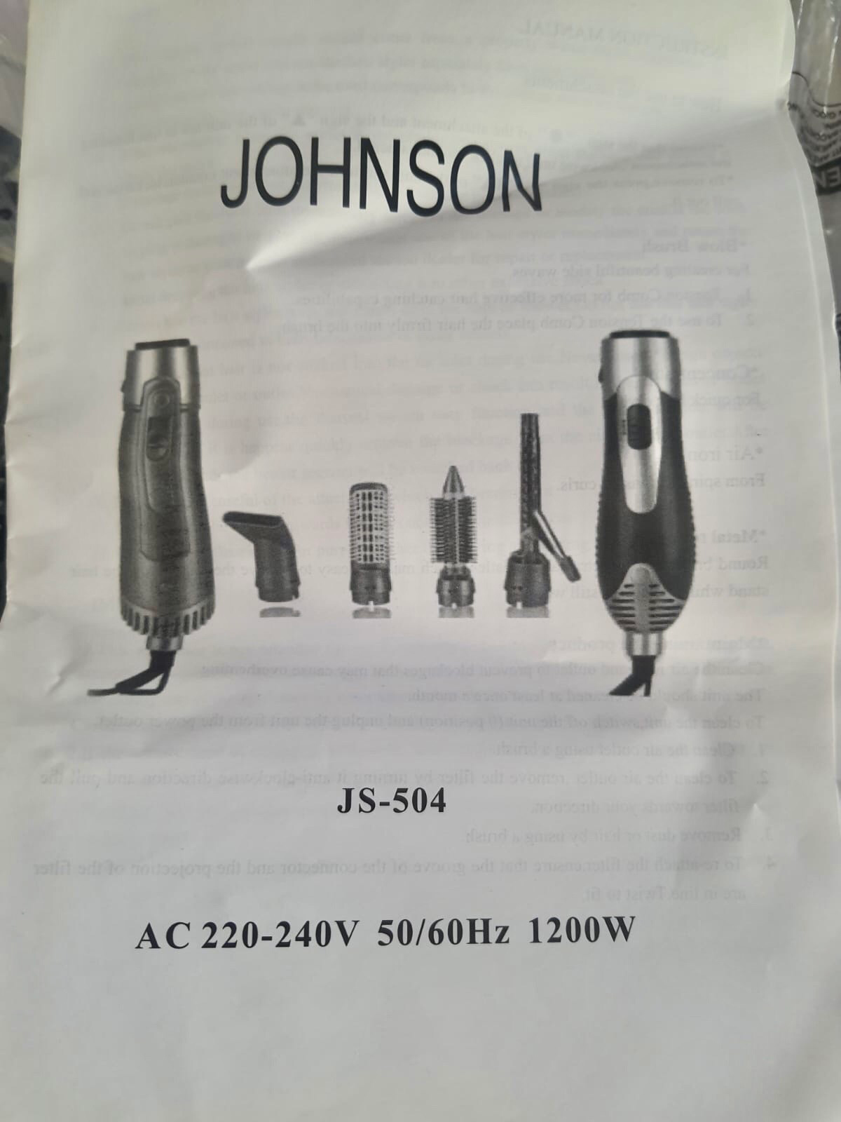 Hair Styler Set (JS-504)