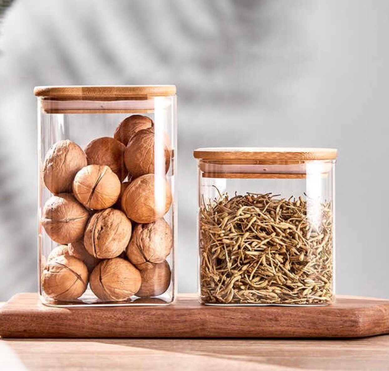 “Phoenix” Square Spice Glass Jar