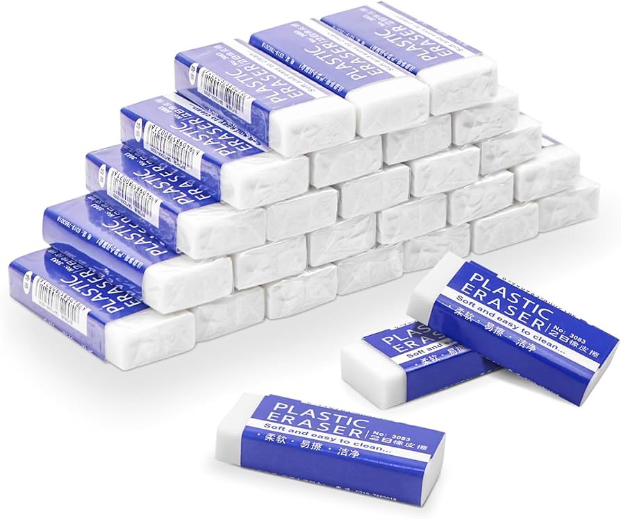 30-Pcs Erasers (8261)
