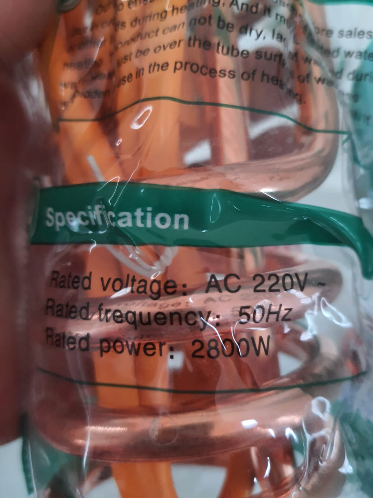 Water Heating Rod