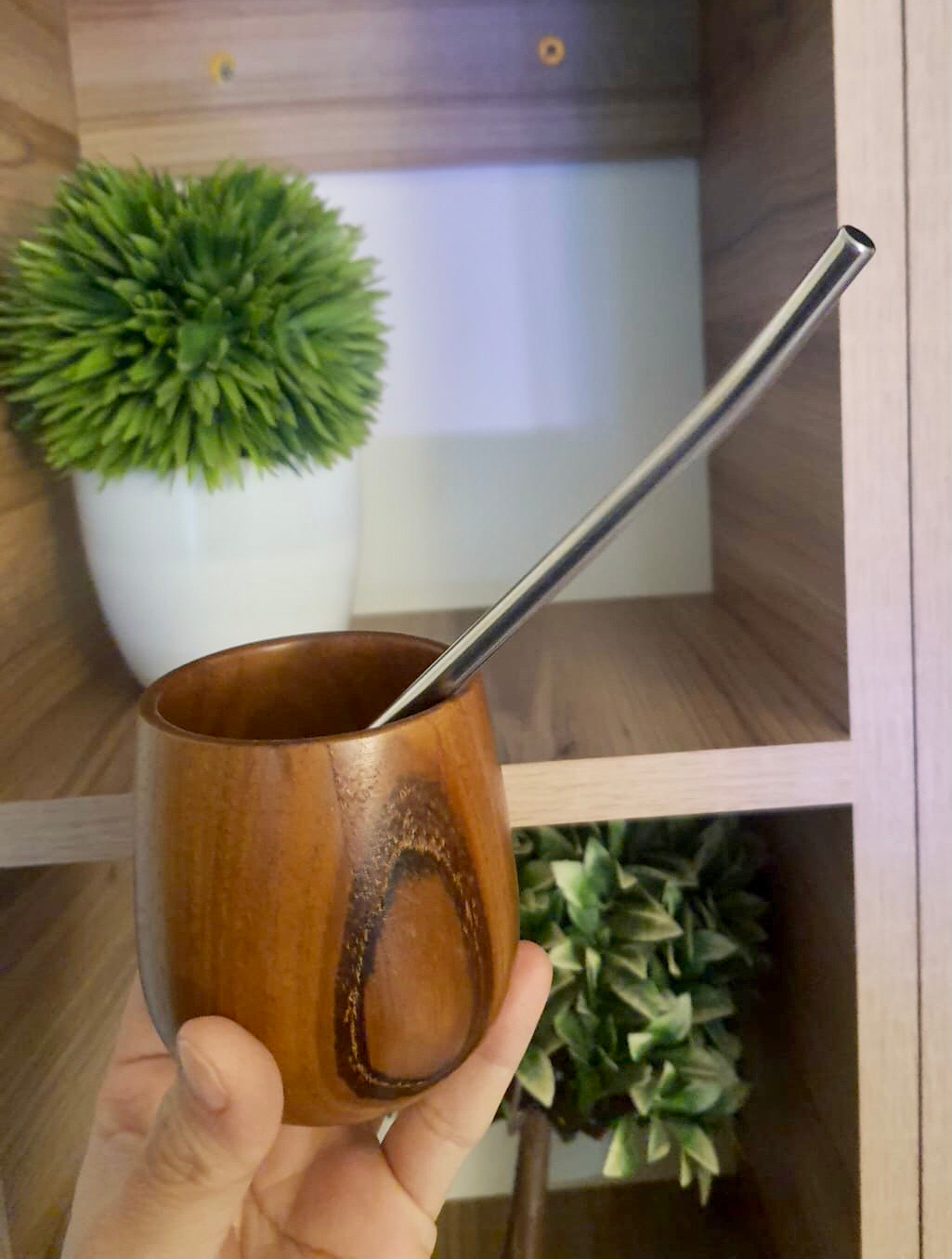 Mattè Cup With Straw