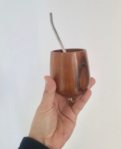Mattè Cup With Straw