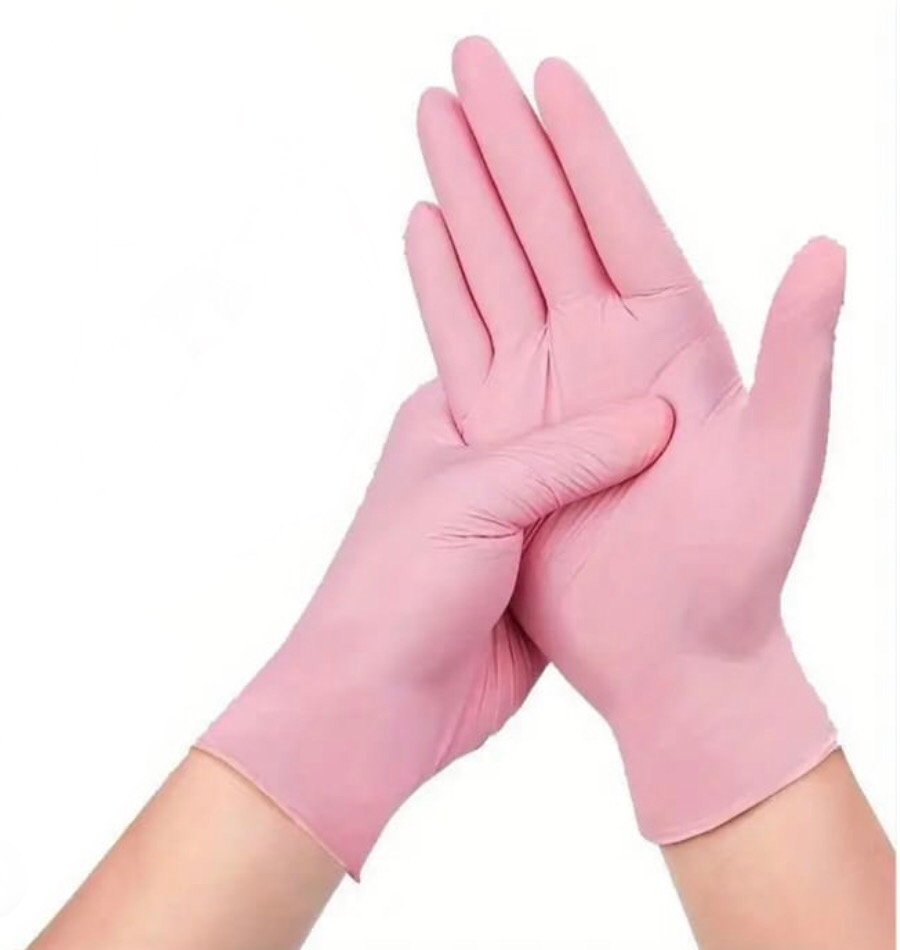 Pink Disposable Gloves (100-Pc)