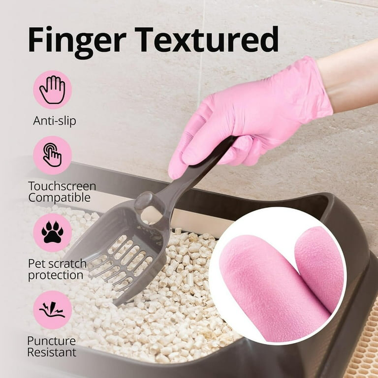 Pink Disposable Gloves (100-Pc)
