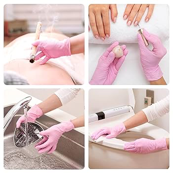 Pink Disposable Gloves (100-Pc)
