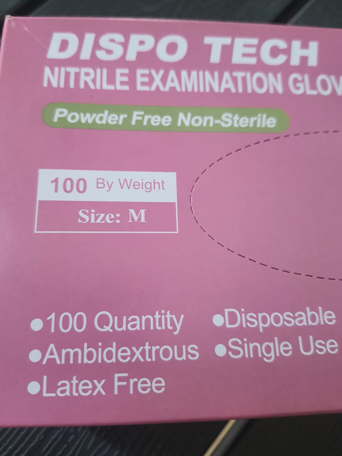 Pink Disposable Gloves (100-Pc)