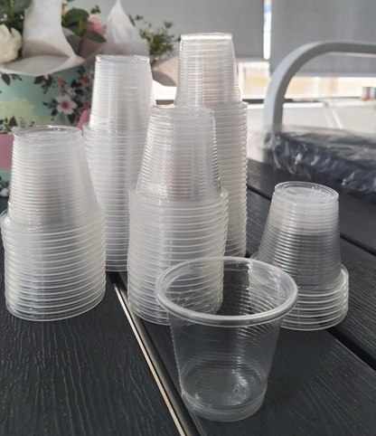 100-Pc Plastic Espresso Cups