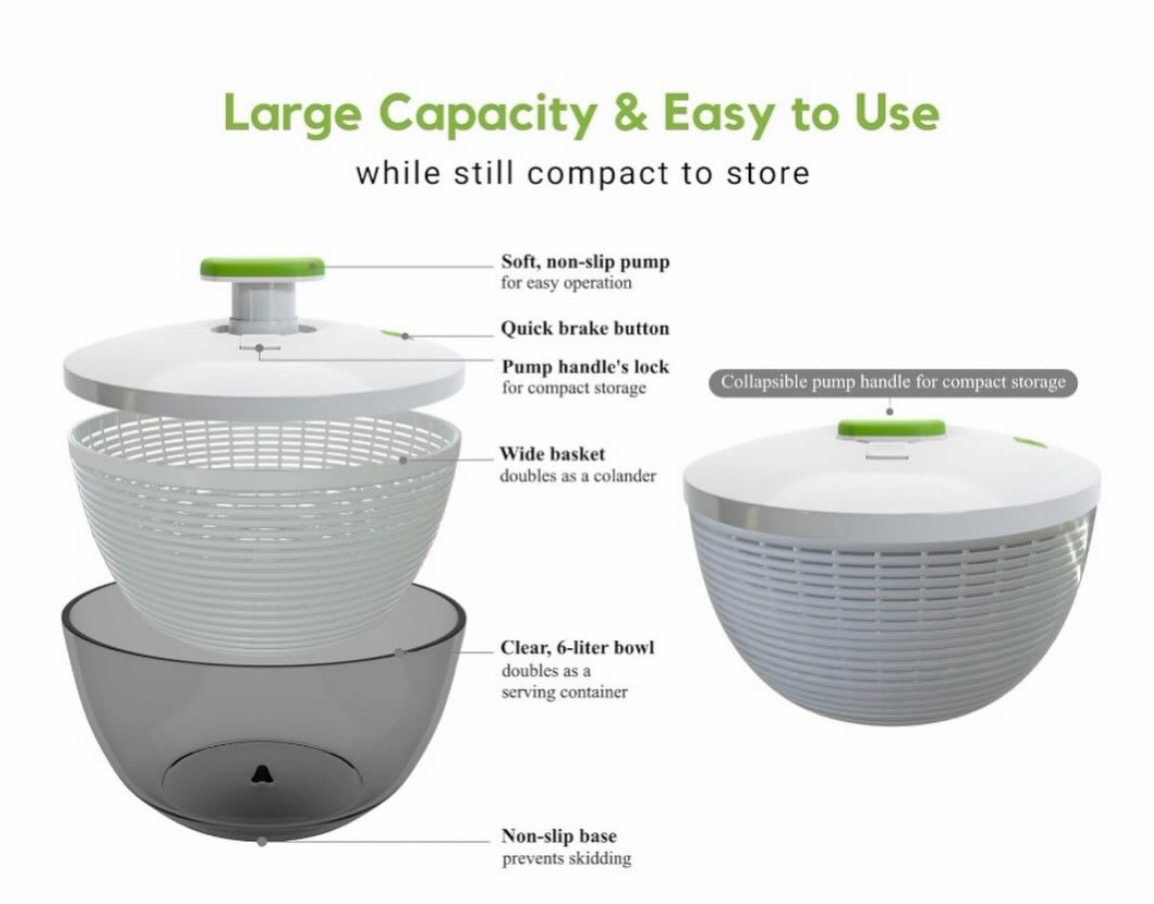 6L Salad Spinner