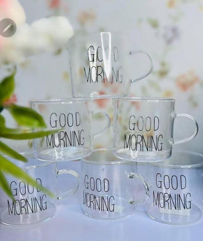 Coffee Cups x6 (Good Morning)