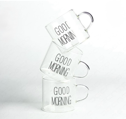 Coffee Cups x6 (Good Morning)