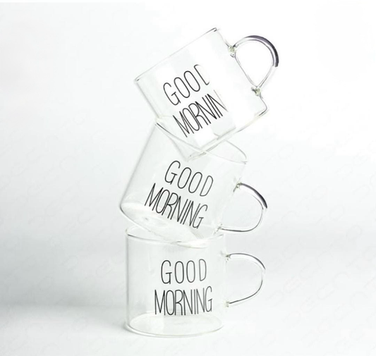 Coffee Cups x6 (Good Morning)