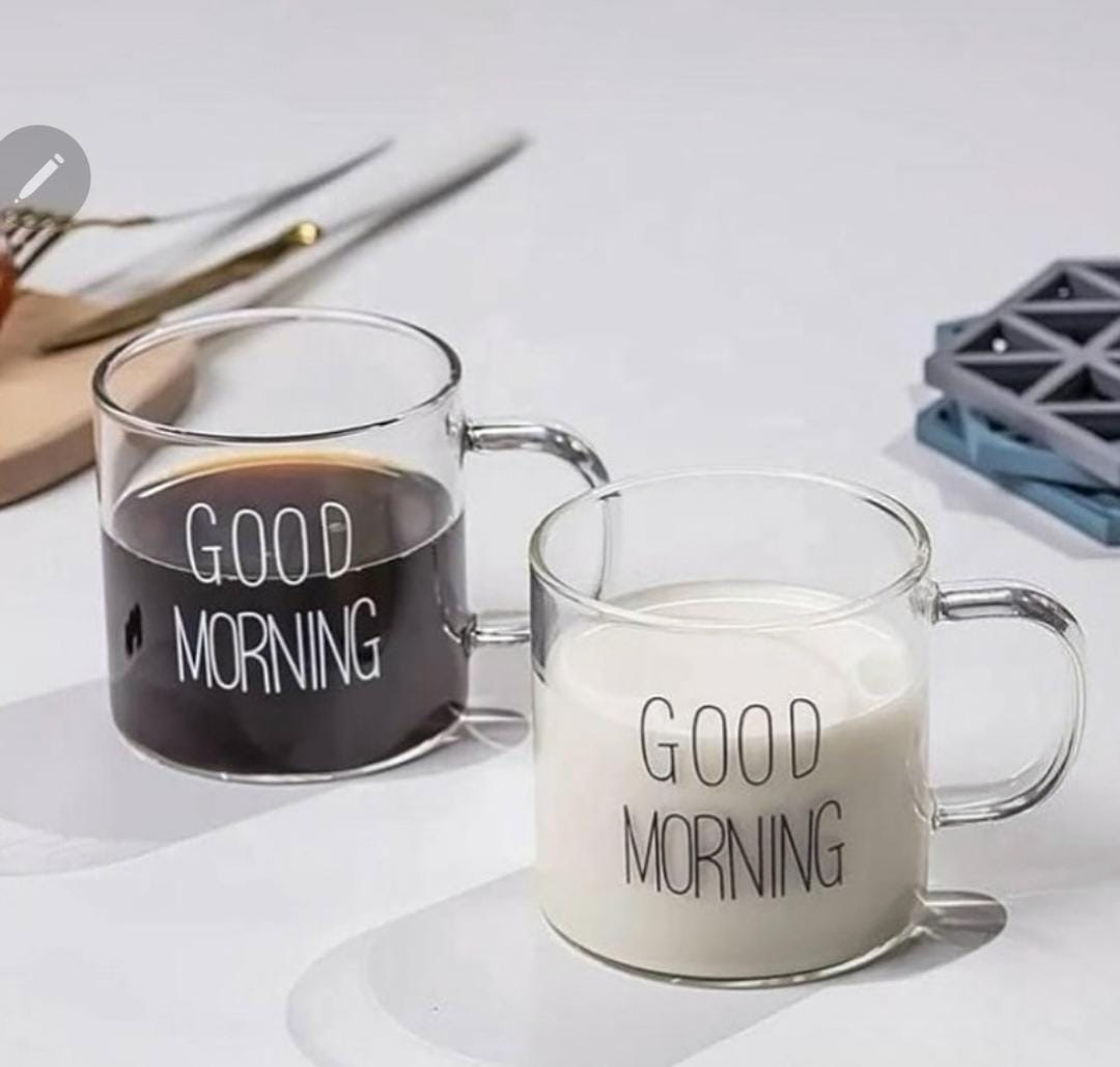 Coffee Cups x6 (Good Morning)