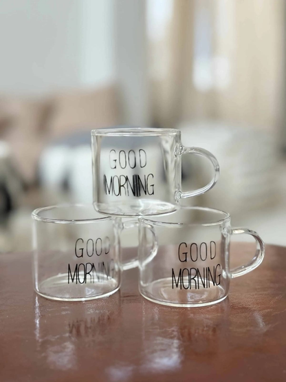 Coffee Cups x6 (Good Morning)