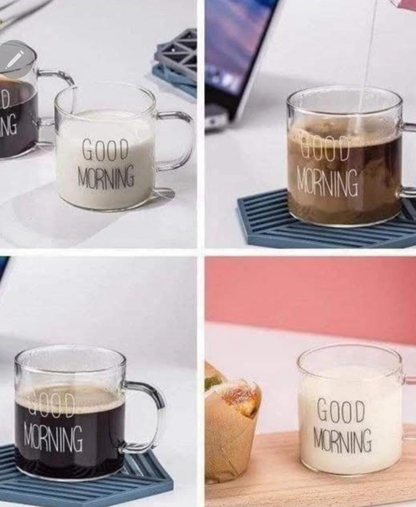 Coffee Cups x6 (Good Morning)