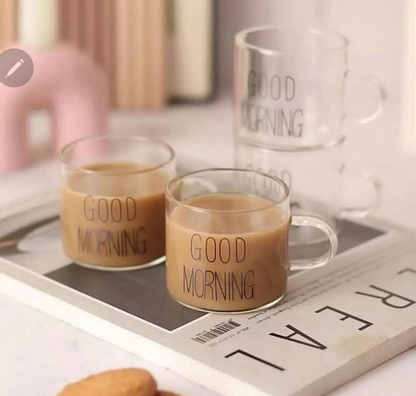 Coffee Cups x6 (Good Morning)