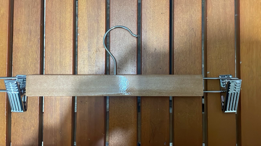 Wooden Hanger With Clips