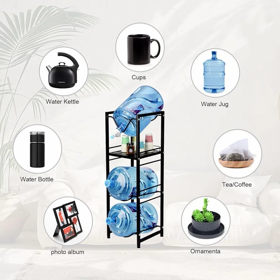 Bottle Stand With Shelf