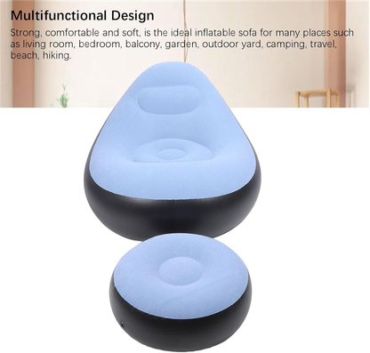 Inflatable Chair W/Stool