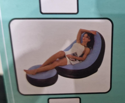 Inflatable Chair W/Stool