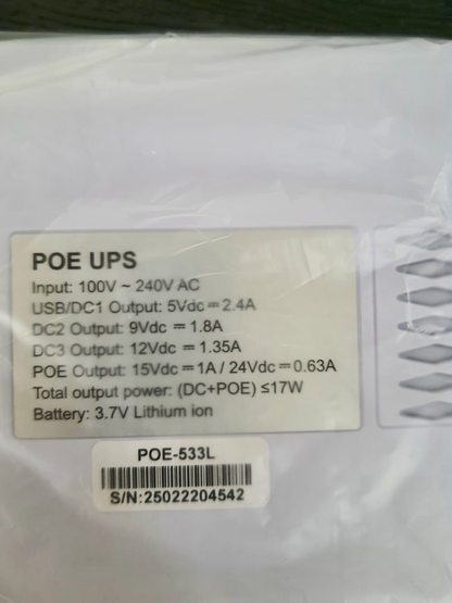 Mini DC UPS (POE-533L)